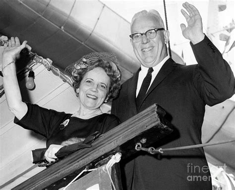 Earl Warren And His Wife An American Jurist And Politician Who Stood