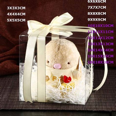 Each set includes matching a5 mole note book & pen, coaster for your cuppa, turbo phone stand ideal for online meetings & to sweeten the deal you. 10Pcs 1 18CM squar Clear PVC Box Packing Wedding/Christmas ...