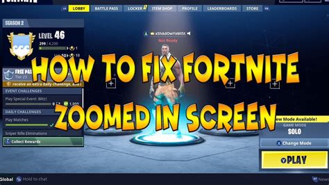 Select the zoom option from your accessibility settings. How To Fix FORTNITE Zoomed In Screen *NEW UPDATE GLITCH ...