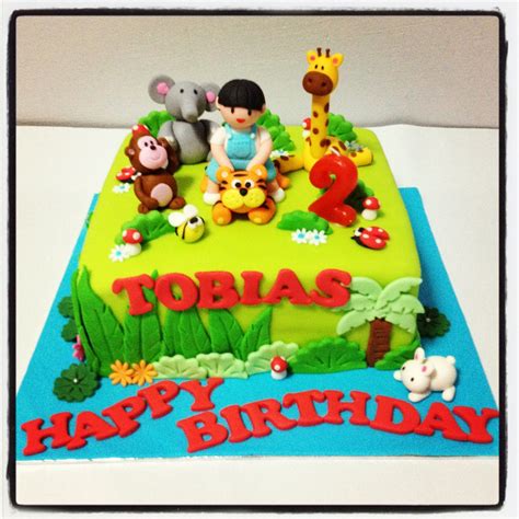You can also wish birthday to your strong boys and kids with this kungfu style birthday cake ! Oven Creations: Happy 2nd Birthday Tobias