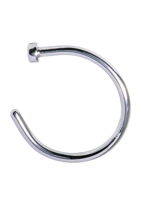 Body Vibe Flat Back Nose Ring Attitude Clothing