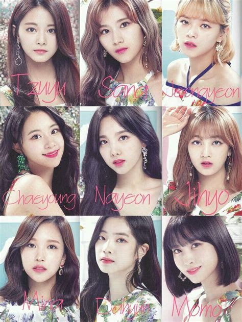 The group consists of nine members. Name Twice | Kpop girl groups, Twice group, Twice kpop