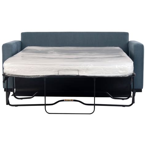 Branson Fabric Pull Out Sofa Bed With Memory Foam Mattress Queen Ink