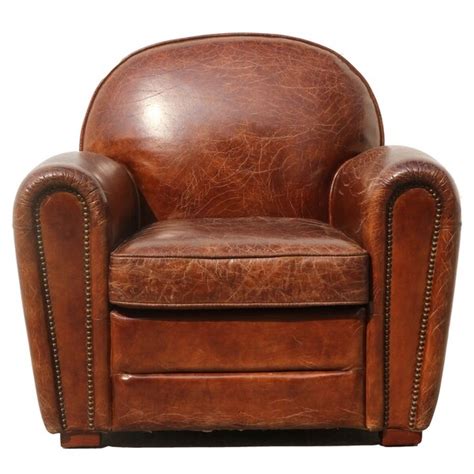 Shop Pasargad Home Genuine Leather Paris Club Chair On Sale Free