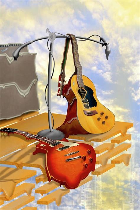 Electrical Meltdown Arte Musical Dibujos Arte De La Guitarra