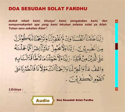 Bacaan Doa Ringkas Selepas Solat Fardhu Doa Selepas Solat Ringkas