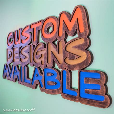 3d Custom Sign 3d Personalized Wooden Sign Business Sign Etsy