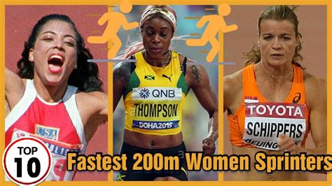 Top Fastest M Women Sprinters Youtube