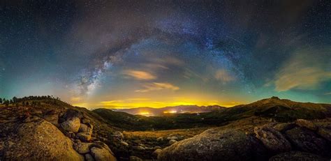 2048x1250 Nature Photography Landscape Milky Way Starry Night Galaxy