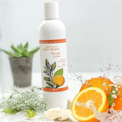 Lightly Scented Sweet Orange Massage Lotion Super Salve Co