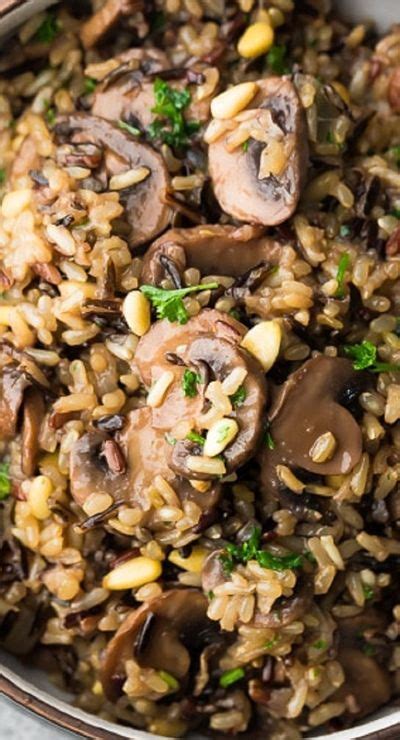 Pressure Cooker Wild Rice Pilaf With Mushrooms And Pine