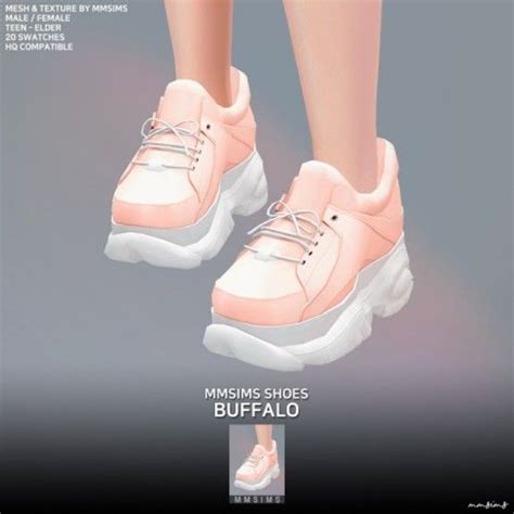 Buffalo Sneakers By Mmsims For The Sims 4 Spring4sims Sims 4 Cc
