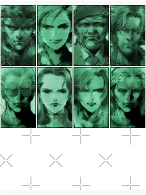 Metal Gear Solid Codec Portraits Unisex T Shirt Poster For Sale By Gamingtee Redbubble