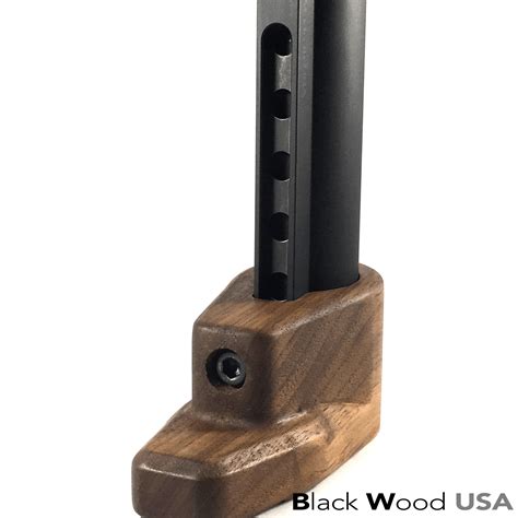 Minimalist Wood Ar 15 Stock English Walnut Black Wood Usa Wood Ar