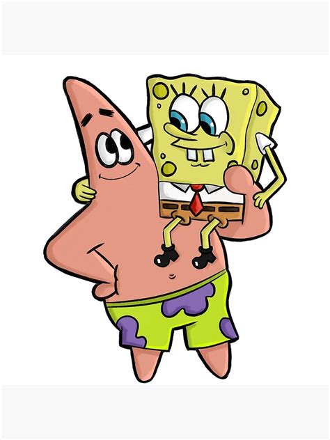 Spongebob And Patrick The Best Of Friends Art Print For Sale By