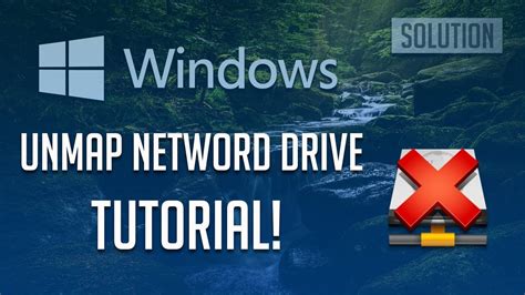 How To Unmap A Network Drive In Windows 1087 Tutorial Youtube