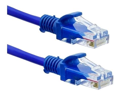 Cable De Red Rj Internet Metros Categoria E Utp Azul Movillano Spa