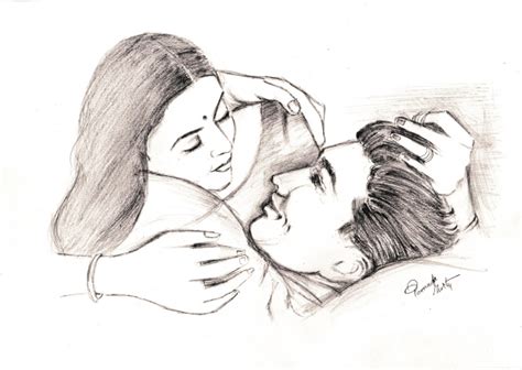 40 Romantic Couple Pencil Sketches and Drawings - Buzz 2018 Cute lovers romantic drawing colour cute.