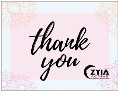Zyia Active Thank You Cards Set Of 10 Etsy