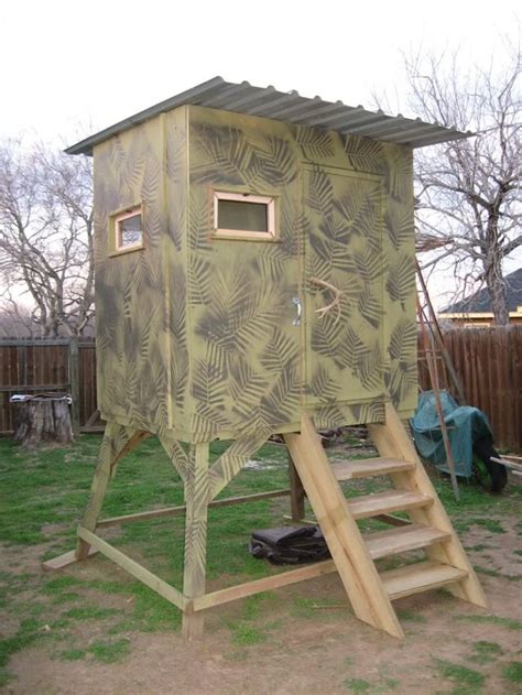 Diy Deer Blind Plans Post What You Have Blinds And Feeders Texas