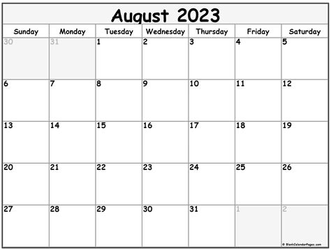 Calendar 2023 August Printable Free Get Calendar 2023 Update