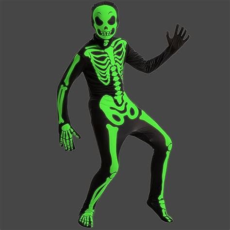 Spooktacular Creations Kids Skeleton Costume Unisex Glow In The Dark