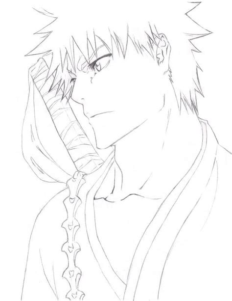 Ichigo From Bleach Coloring Page Download Print Or Color Online For Free