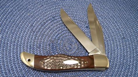 Case Xx Usa 9 Dot 1981 Laminated Wood 6265 Sab Folding Hunter Knife