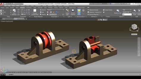 Mechanical Modeling Tutorial In Autocad Assemble Parts Youtube