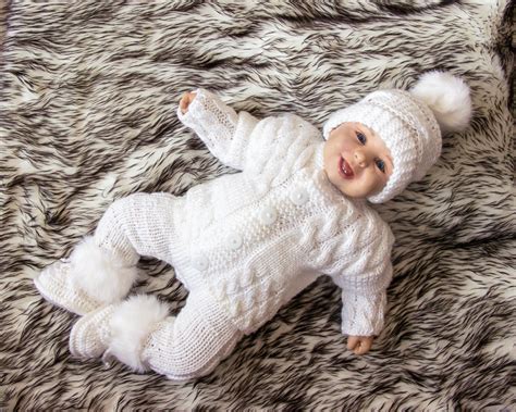 Coming Home Outfit Hand Knitted Baby Clothes Newborn Coming Home Outfit