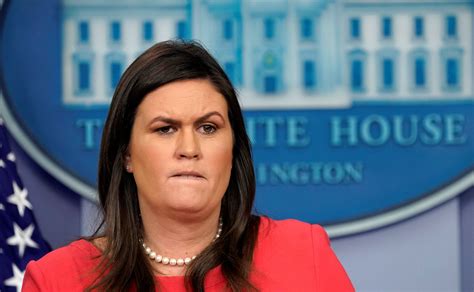 Sarah Sanders Former Trump Spokesperson Gets Lectured On First