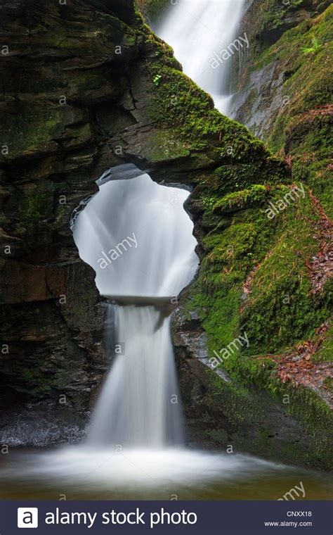 St Nectans Kieve Waterfall In St Nectans Glen Near Tintagel