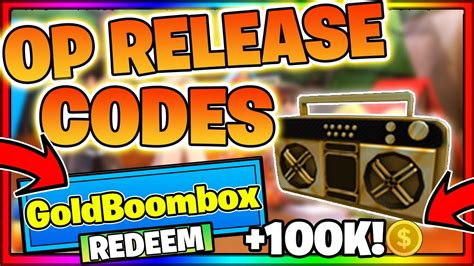 All New Op Secret Release Codes Roblox Boombox Island Youtube