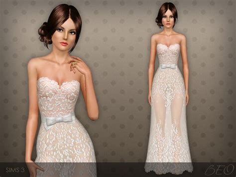 Dress 028 By Beo Sims 3 Downloads Cc Caboodle Dresses Ball Dresses