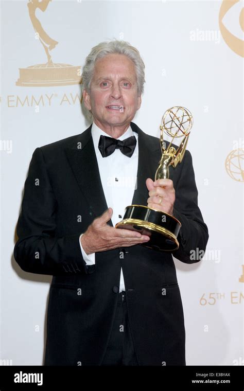 Emmy Awards 2013 Press Room Featuring Michael Douglas Where Los