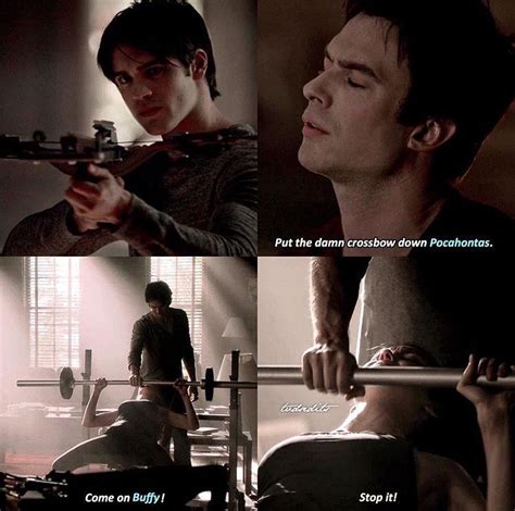 The Vampire Diaries Damon Teasing The Gilberts And Giving Them Pet