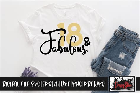 18 And Fabulous Graphic By Drissystore · Creative Fabrica