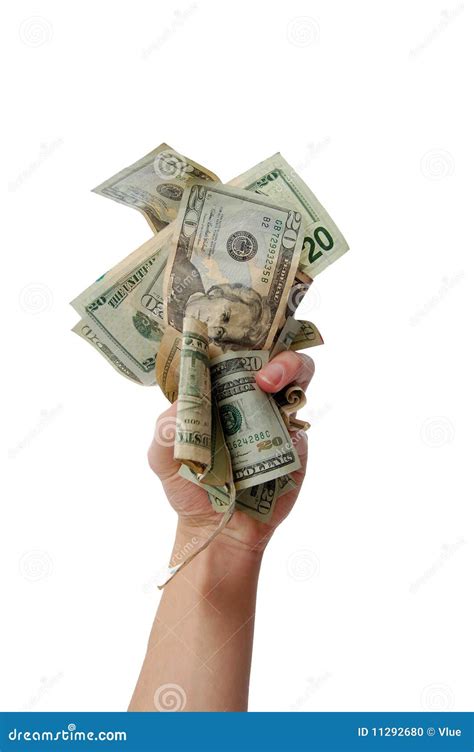 Hand Holding Wad Of Cash Stock Photo Image 11292680