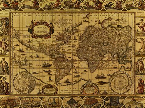 Old World Map Art