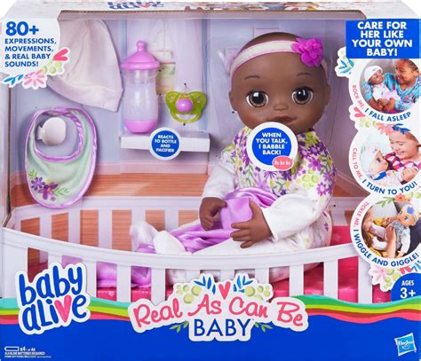 Baby Alive Real As Can Be Baby Realistic African American Doll 80