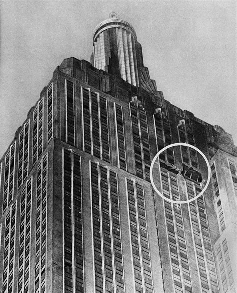 The accident did not compromise the building's structural integrity, but it did cause fourteen deaths. 1945 plane crash into Empire State Building | Tucson ...