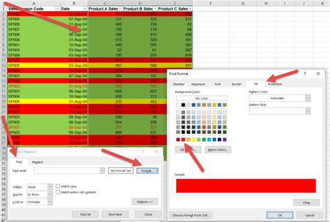 Trick Excel To Count Colored Cells Using Find Replace Za