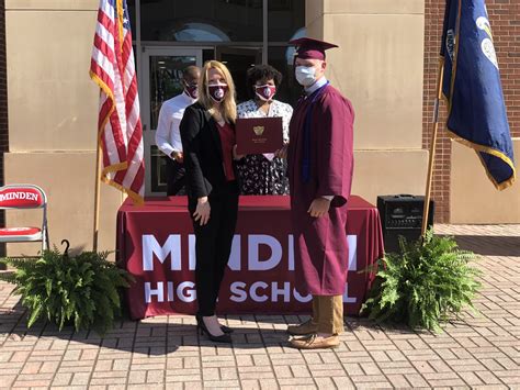 Minden High School Holds Graduation Ceremony For Seniors Enlisting In