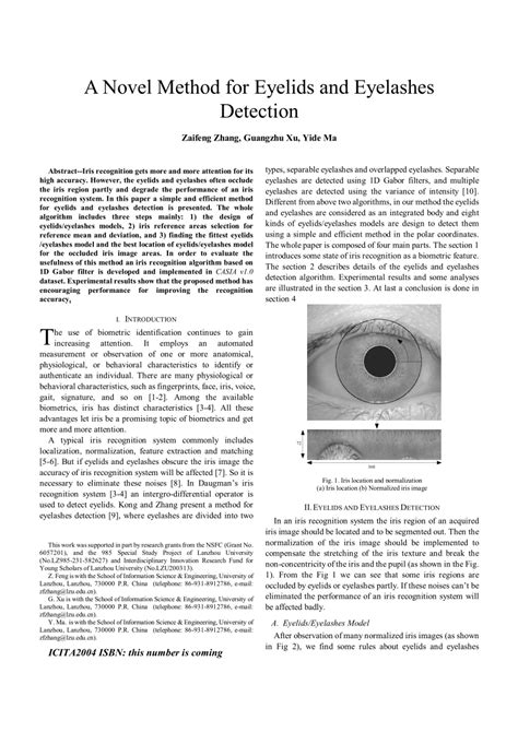 Pdf A Novel Method For Eyelids And Eyelashes Detection1