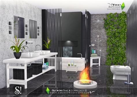 Verat Luxury Bathroom At Simcredible Designs 4 Sims 4 Updates
