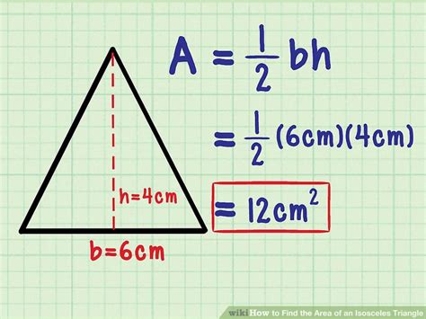 How To Find The Area Of An Isosceles Triangle With Pictures