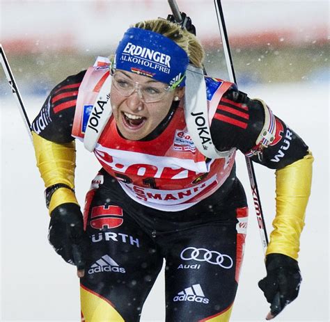 Biathlon Magdalena Neuner Feiert Ihren 25 Weltcup Sieg WELT