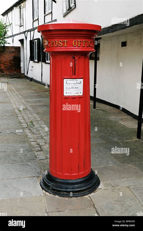 Victorian Pillar Box Eton Berkshire United Kingdom An Example Of
