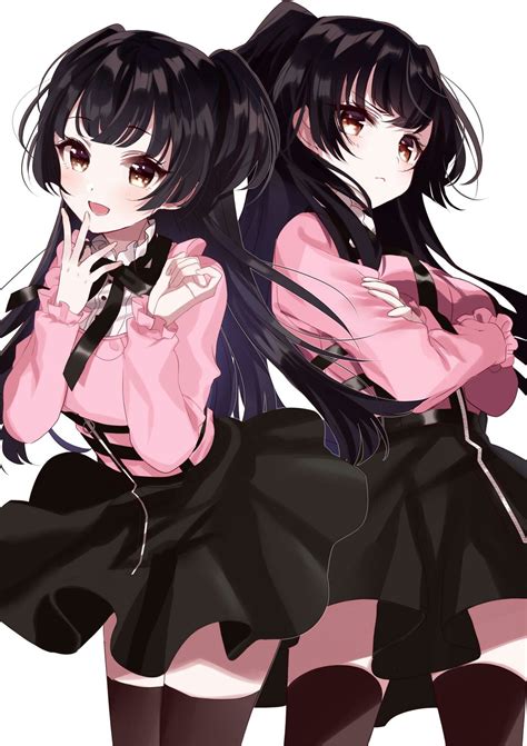 Kawaii Cute Anime Girl Twins Anime Wallpaper Hd