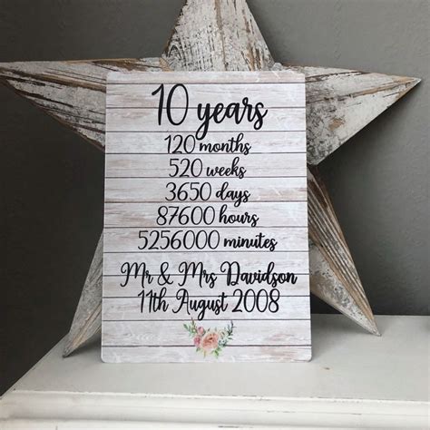 Geschenk zum 10-jährigen Jubiläum Geschenk zum 10-jährigen Jubiläum